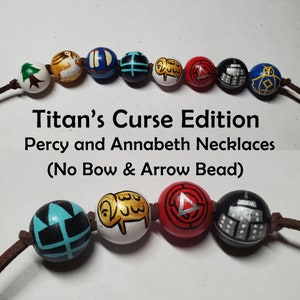 Titan&#39;s Curse Edition Percy & Annabeth&#39;s Camp Half Blood Bead Necklace (no clasp)