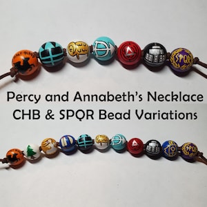 CHB/SQPR Percy and Annabeth&#39;s Camp Half-Blood Bead Necklace