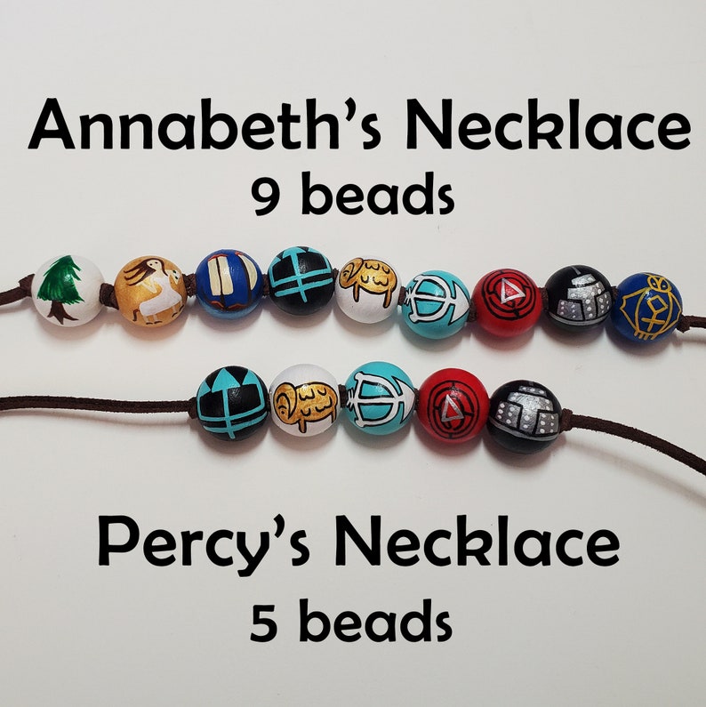 Percy & Annabeth's Camp Half Blood Bead Necklace no Etsy