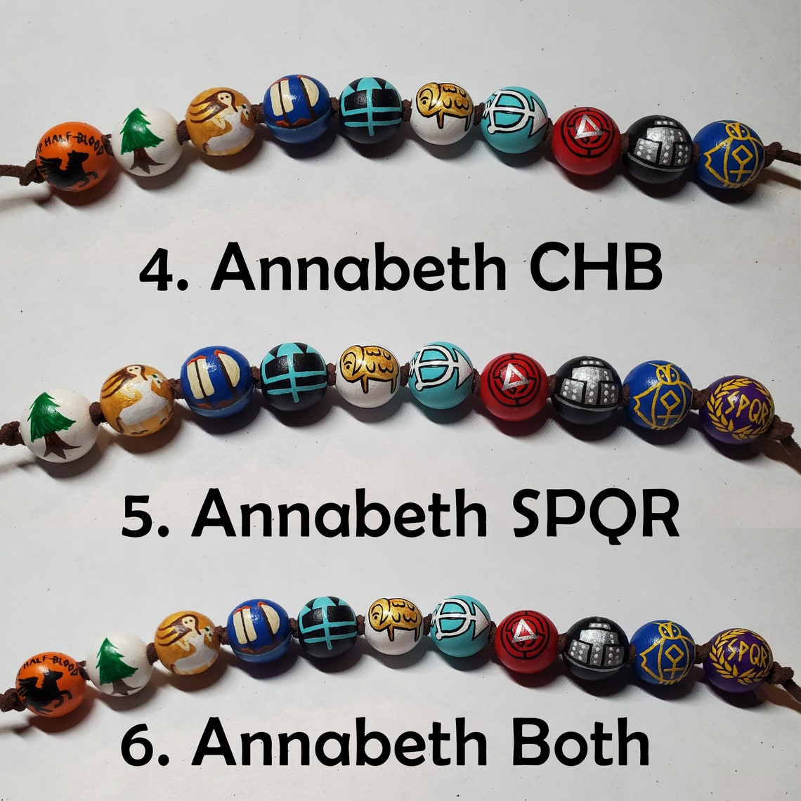 CHB/SQPR Annabeth's Camp Halfblood Bead Necklace no Etsy