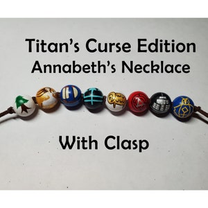 Titan&#39;s Curse Edition Annabeth&#39;s Camp Half Blood Bead Necklace with Clasp