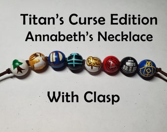 Titan's Curse Edition Annabeth's Camp Half Blood Bead Necklace with Clasp