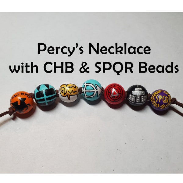 CHB/SQPR Percy&#39;s Camp Half-Blood Bead Necklace