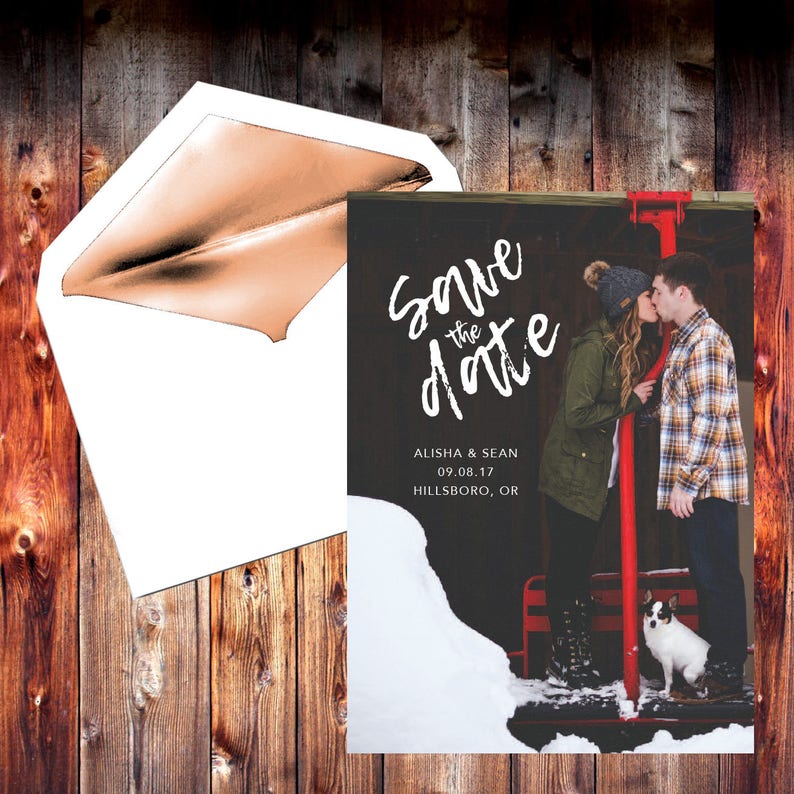 Save the Date Wedding Template Printable Digital Download Instant Download Personalized Custom Wedding Invitation Postcard
