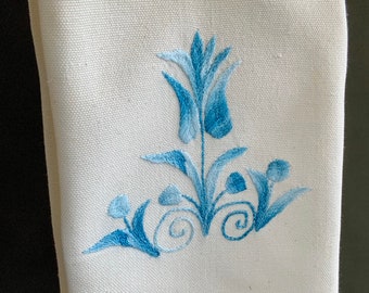 Living On The Fringe Vintage Embroidered Hand Towel