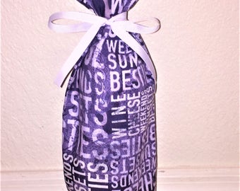 Wine Print Gift Bag