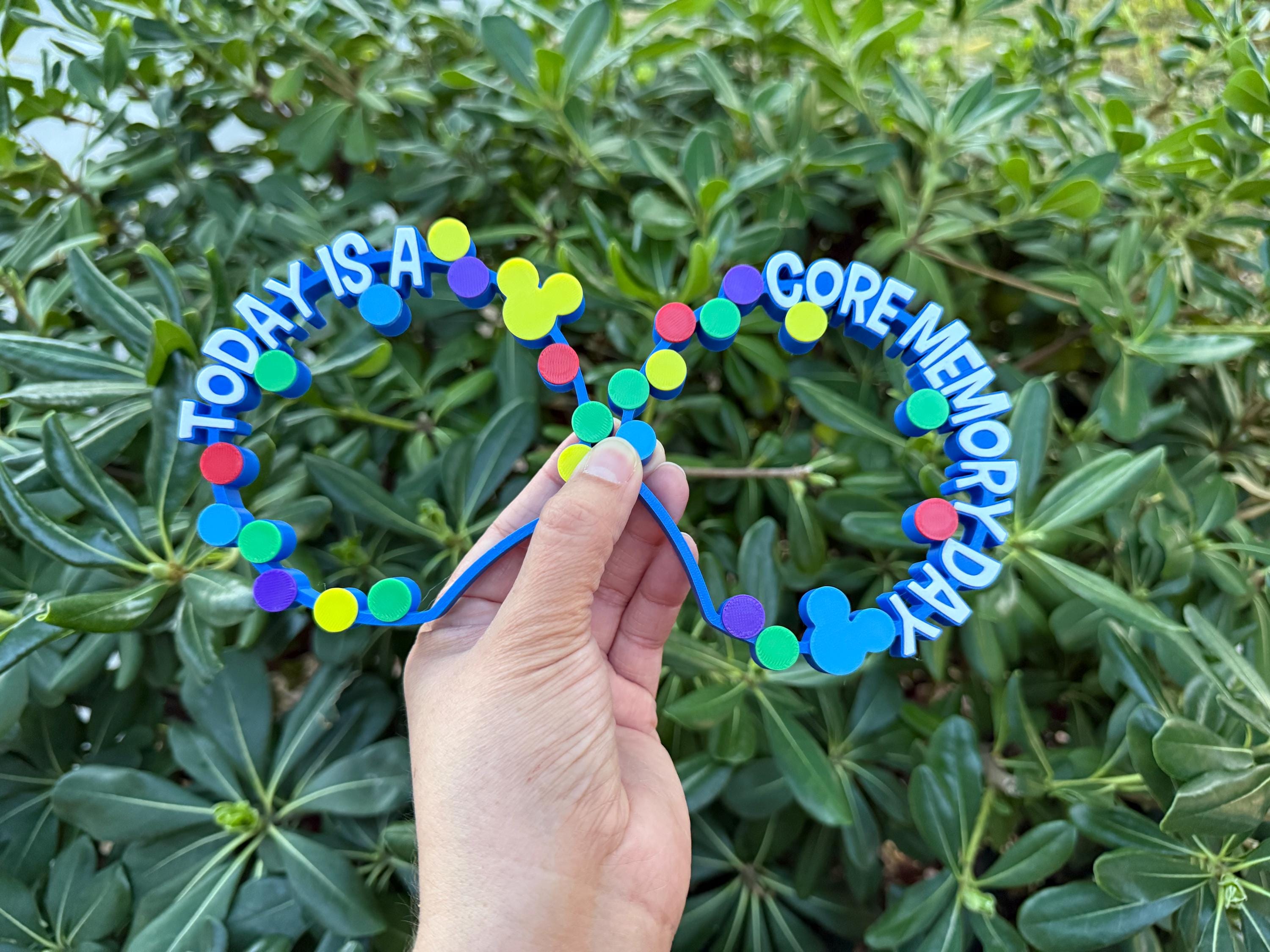 Interchangeable Pixar Inside Out Today is A Core Memory Day 3D Printed ...