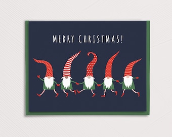 Gnome Merry Christmas Card