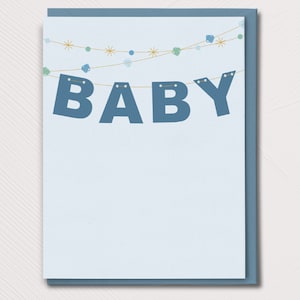 It&#39;s a Boy Expecting Card, Printed