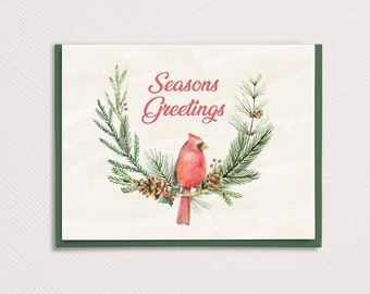 Seasons Greetings Christmas Card