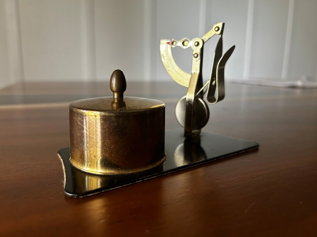 Antique Brass Postage Stamp Holder and Envelope Scale for Etsy