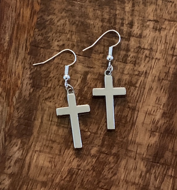 Cross earrings 2024 in store