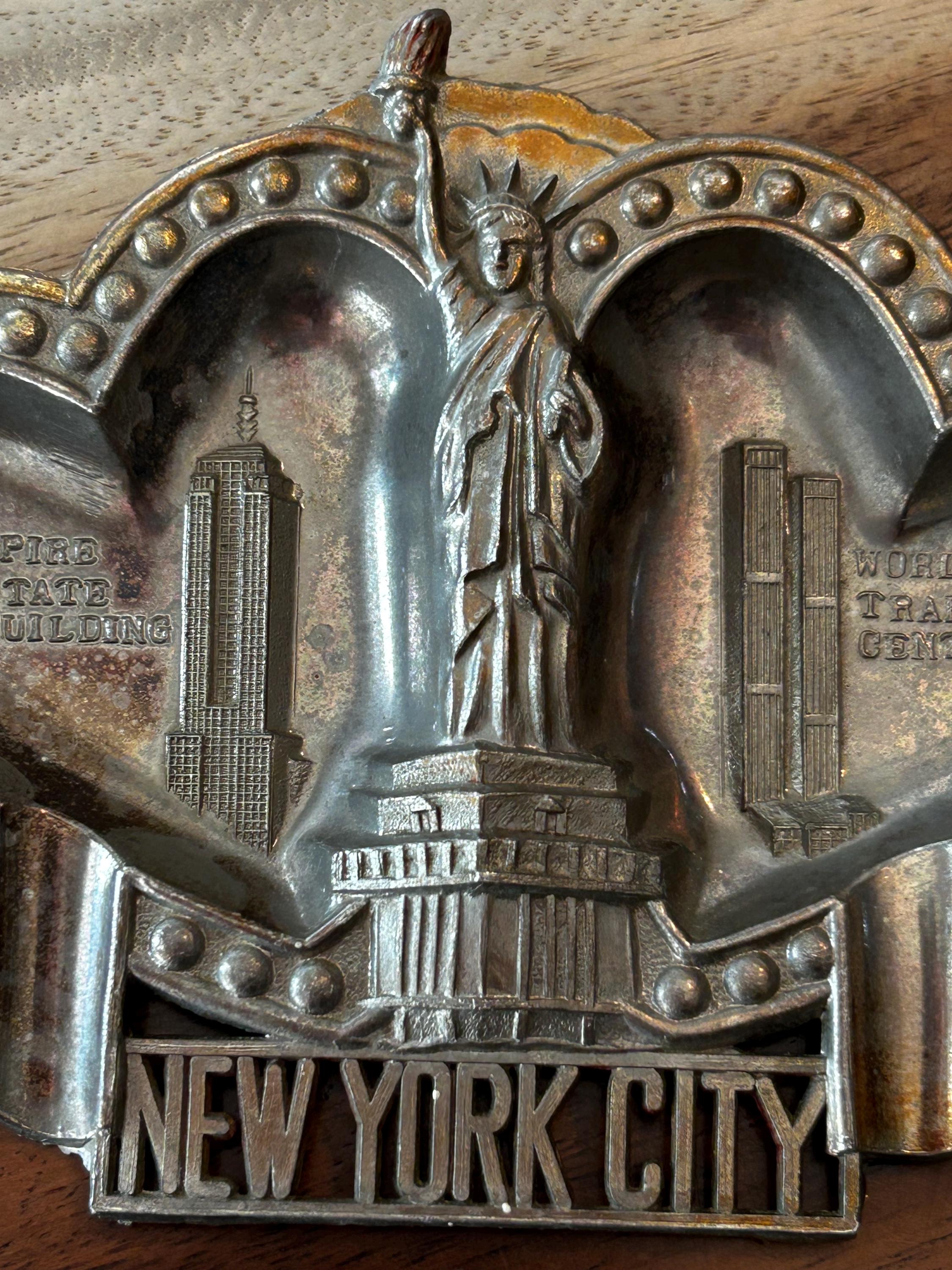 ヴィンテージ 1980年代 ニューヨーク お土産 灰皿：自由の女神像
