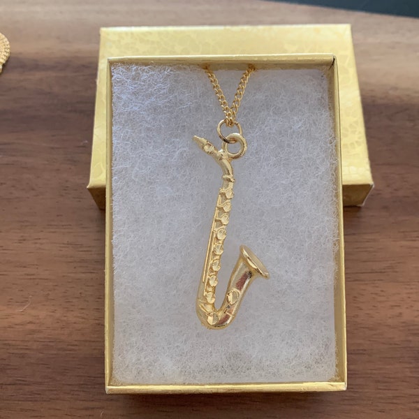 Saxophone Necklace Etsy