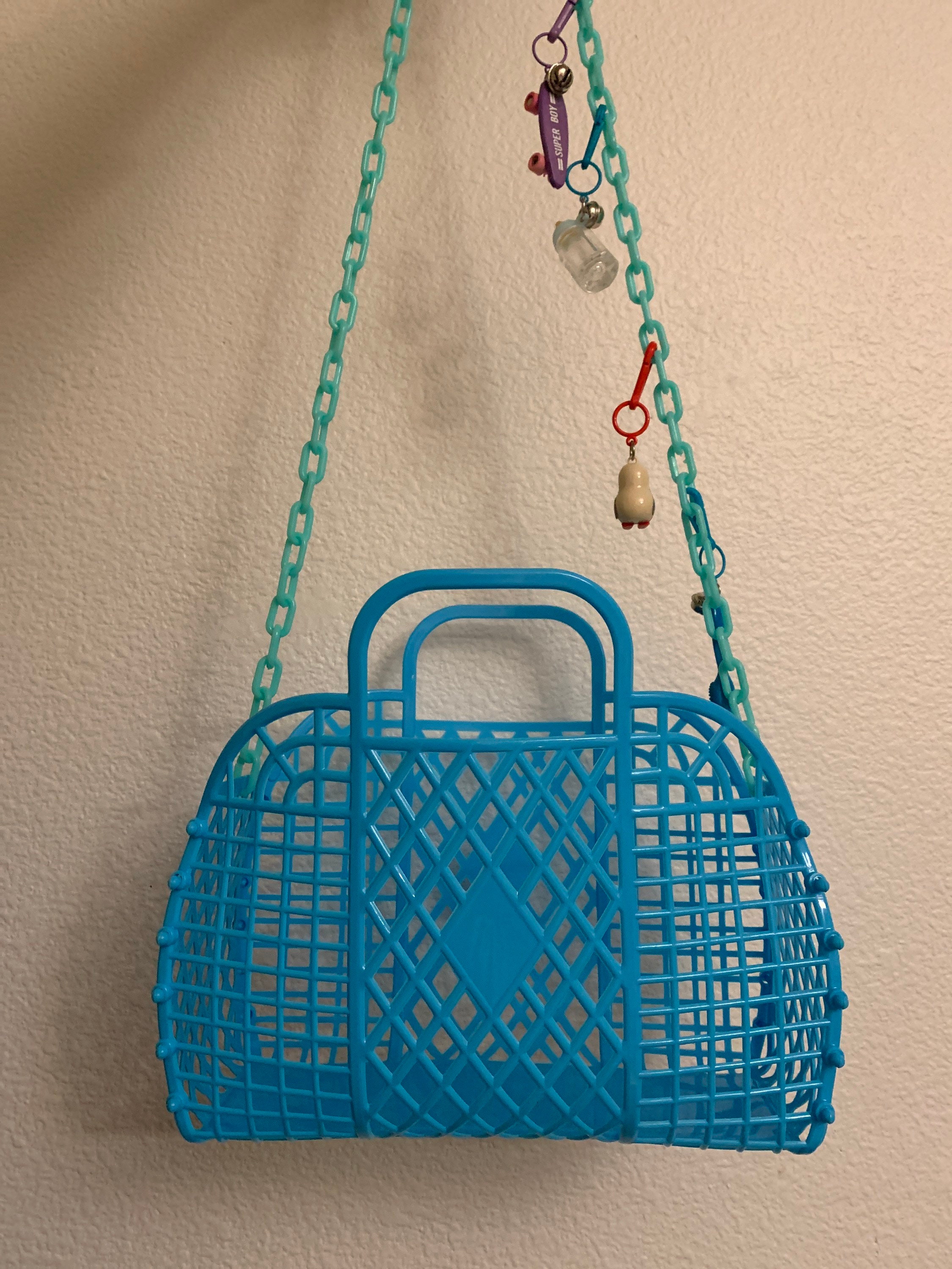Retro Jelly Purse with Removable Crossbody Chain Totally 80s Style you Choose in Options