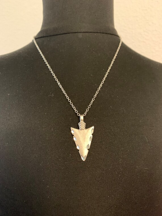 ARROWHEAD&COのネックレスです。 Vintage Arrowhead Necklace: Diamond Cut Edges, 18-in Chain - Etsy 日本