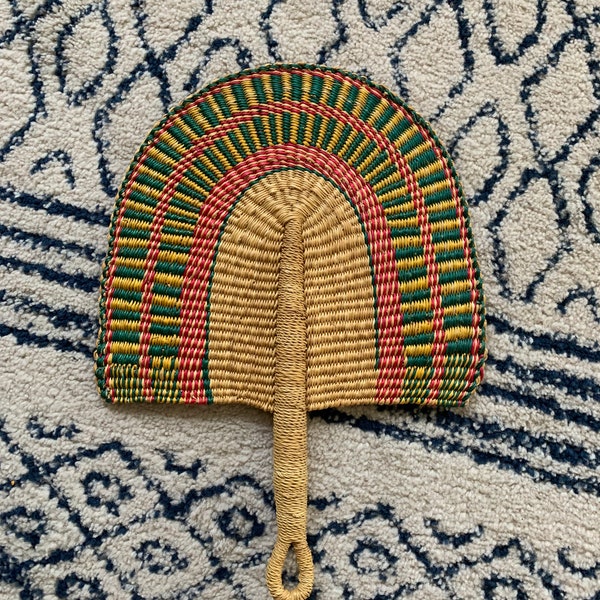 African Woven Hand Fans Etsy