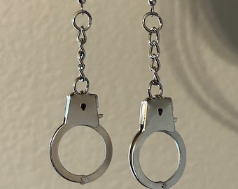 Hand cuff earrings, vintage 1990s new old stock