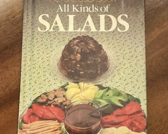 Vintage Betty Crocker Picture Cookbook All Kinds Of Salads Hardcover 1982