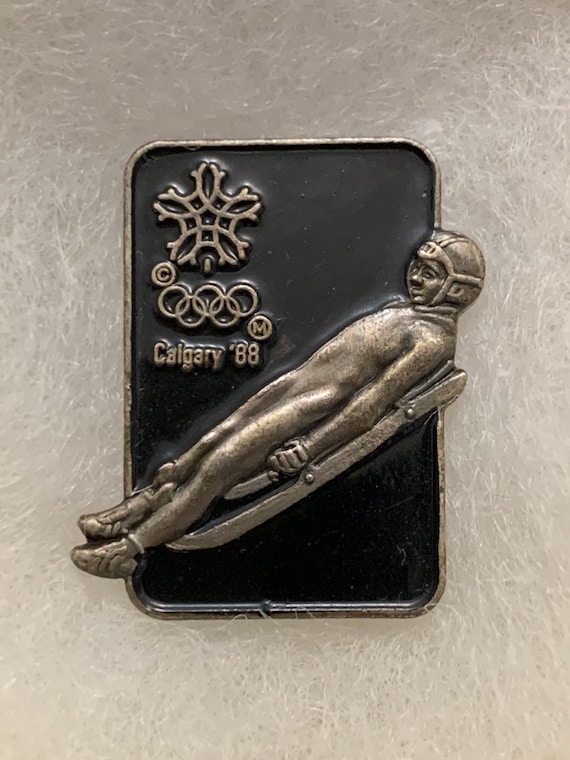 Vintage 1988 Calgary Winter Olympics  Luge Offici… - image 2