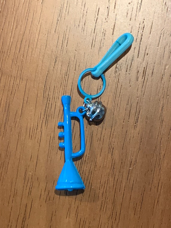 1980s Bell Charm Blue Trumpet New Old Stock Authe… - image 7