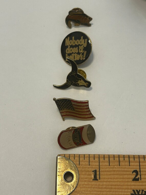 Rare Vintage Enamel Hat Pin Lot 1990s New Old Sto… - image 10
