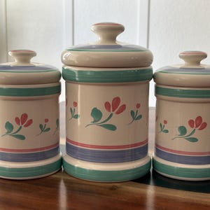 Vintage Ceramic Kitchen Canister Set - Japan Decor