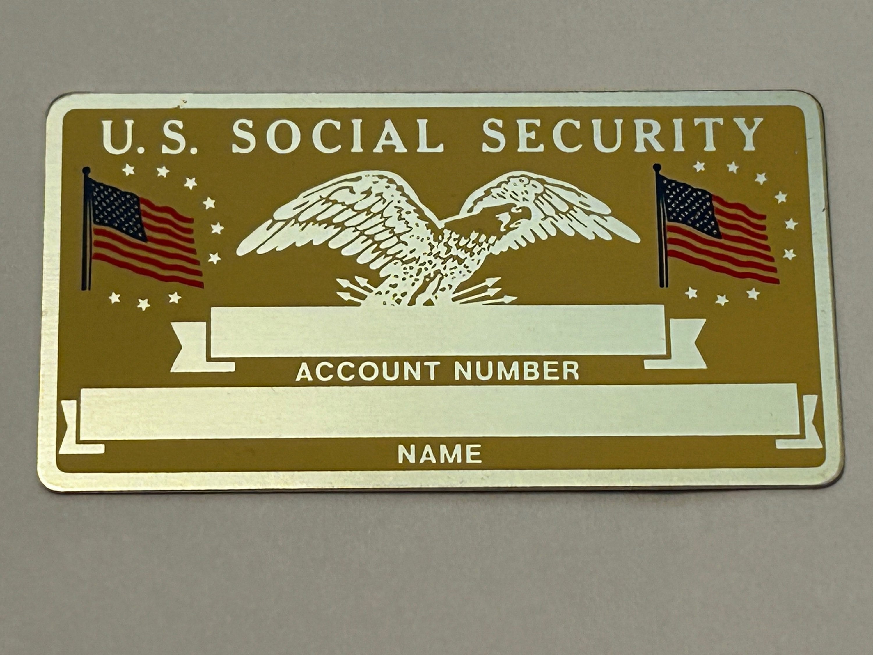 Vintage 1960s Gold Tone Metal Engrave-able Card: New Old Stock - Etsy