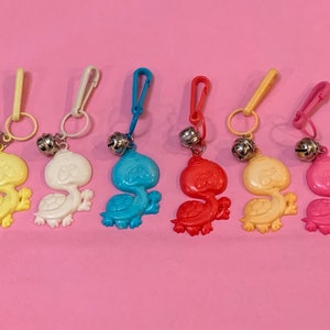 Vintage 1980s Turtle Bell Charm with Lollipop - New Old Stock