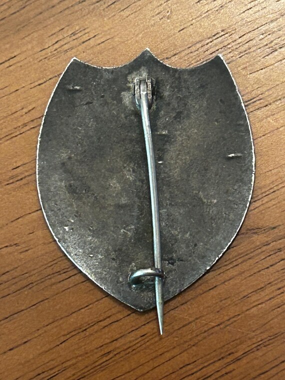 Antique 1901 Relay Race Pin/Brooch Silver Tone with E… - Gem