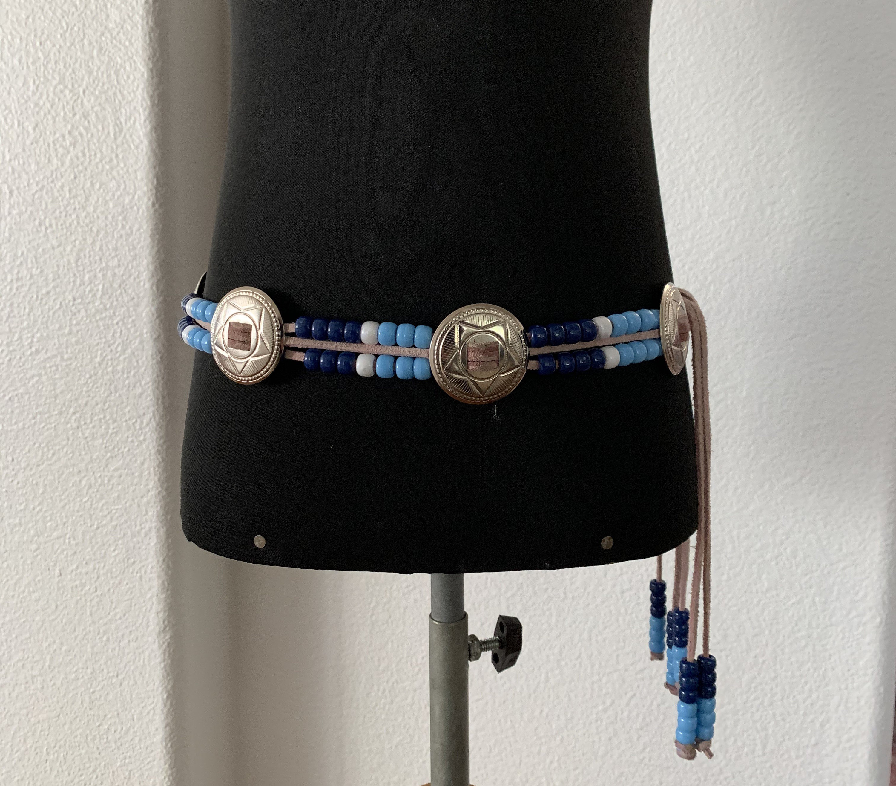 Gorgeous Vintage 1980s Handmade Southwestern Style Belt  display picture 2