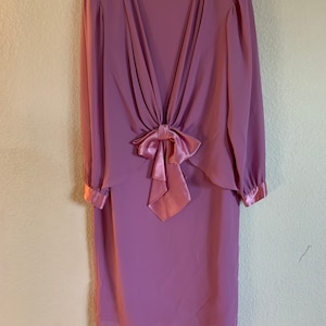Ursula of Switzerland Pink Dress with Satin Bow