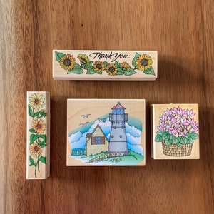 Vintage Hero Arts Wood Block Rubber Stamp - 1990s NOS