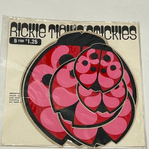 Vintage 1970s Rickie Tickie Stickies Lady Bug Design In original Unopened Packaging