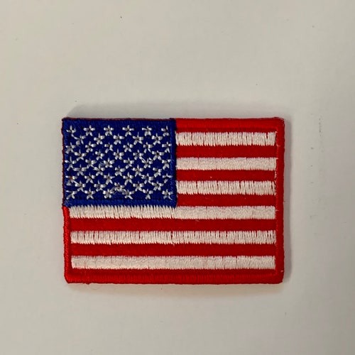 US MADE American Flag Embroidered Patch Multiple Sizes - Etsy