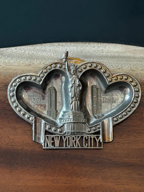 ヴィンテージ 1980年代 ニューヨーク お土産 灰皿：自由の女神像