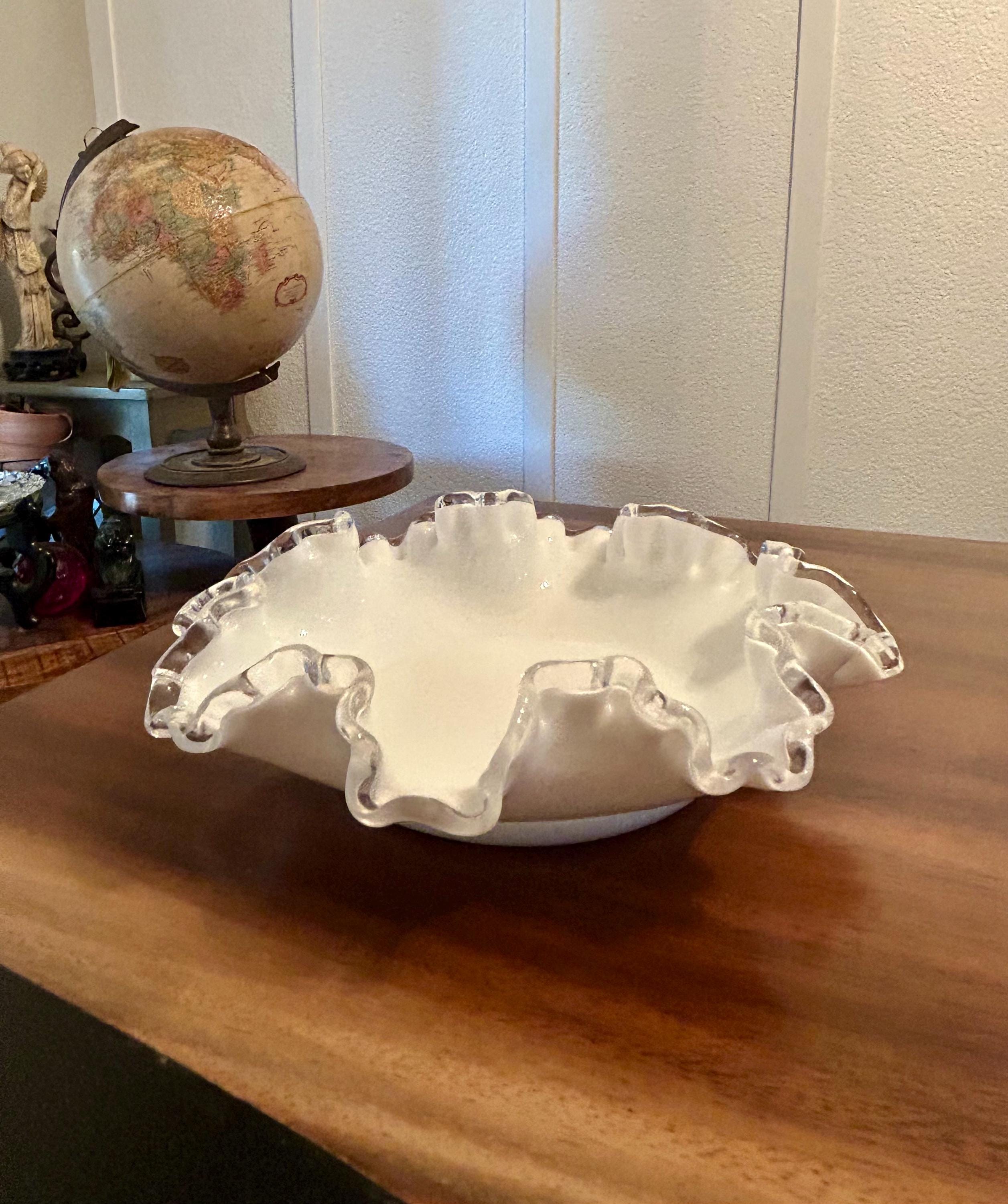 White Fenton Glass - Etsy