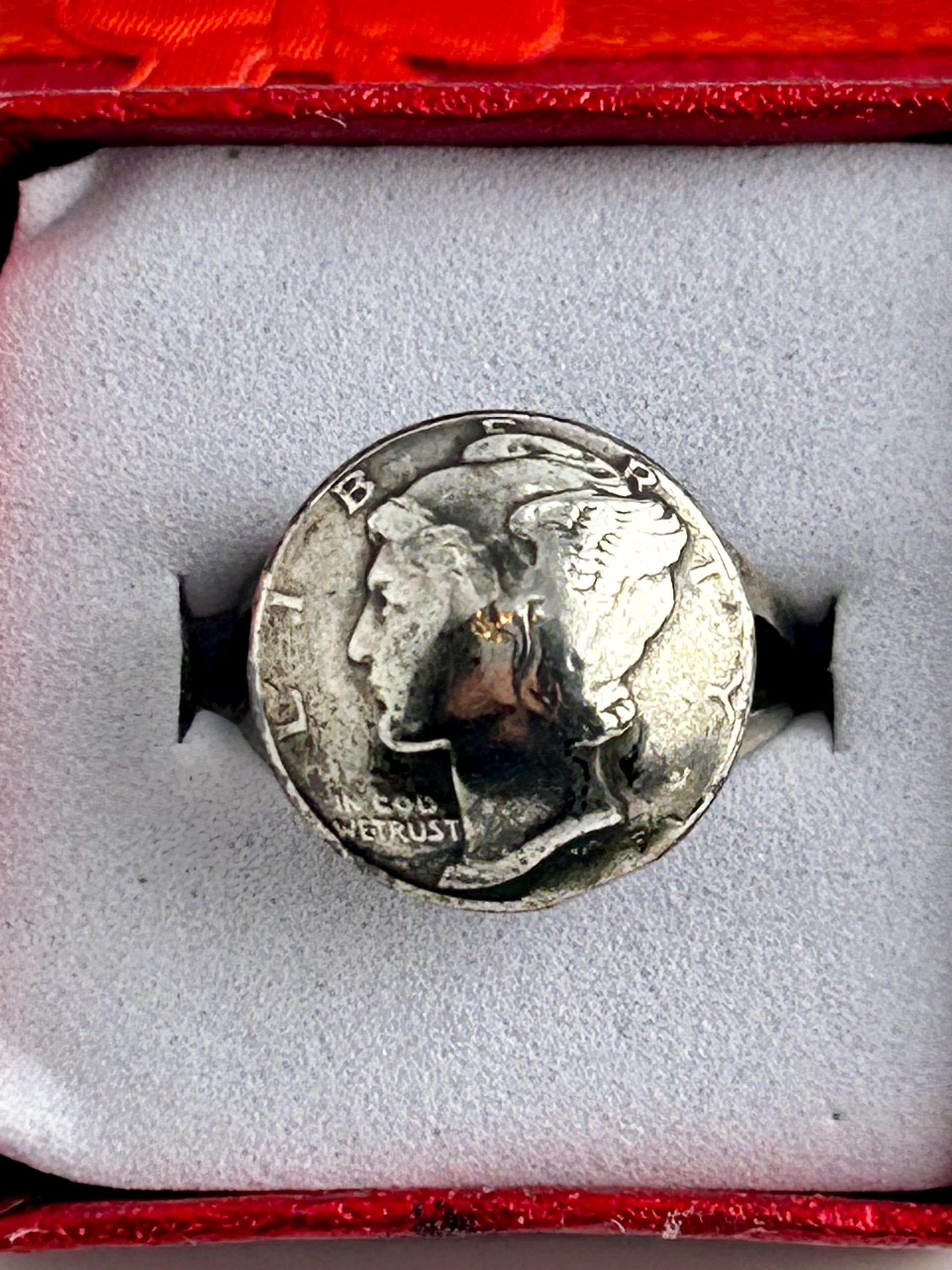 Mercury Dime Ring - Etsy