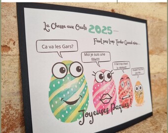 Happy Easter 2025 Digital Card / Egg Hunt Card / Easter Humor Card / Downloadable Card