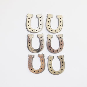 Horseshoes Miniature Papercraft Embellishments Wedding Equestrian Lucky Scrapbooking Card Making Accents Journal Craft Supplies