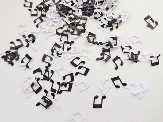 Music Notes Confetti Scrapbook Embellishments Party Etsy