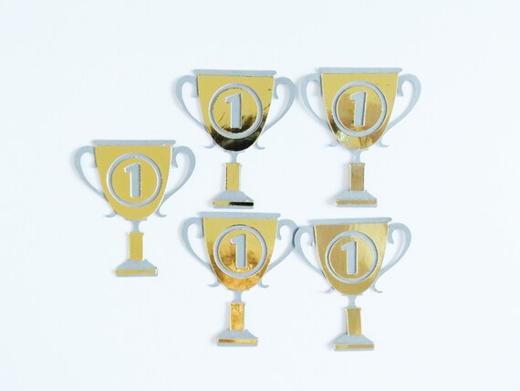 Trophys No. 1 Prize Award Cup Papercraft Embellishments | Etsy