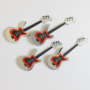 Elektrische Gitaren Papercraft Versieringen Muziekinstrument Scrapbooking Tijdelijke Kaarten Maken Toppers Journaal Decoraties Ambachtelijke Benodigdheden