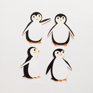 Süße Pinguine Papierkunst Verzierungen Tiere Scrapbooking Ephemera Kartenherstellung Toppers Karte Dekorationen Bastelbedarf