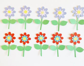 Adornos de margaritas y flores para manualidades, adornos florales para hacer tarjetas, plantas, álbumes de recortes, decoraciones de tarjetas efímeras, suministros artesanales