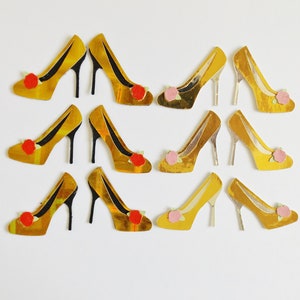 Meisjesschoenen Papercraft Versieringen Kleding Mode Scrapbooking Tijdelijke Hoge Hakken Schoenen Kaarttoppers Decoraties Knutselbenodigdheden