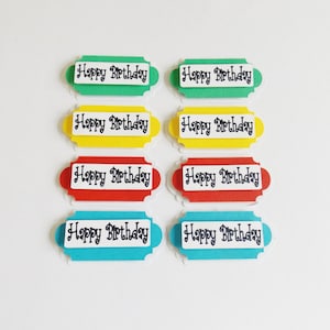 Gelukkige Verjaardag Gevoelens Papercraft Versieringen Viering Zinnen Plakboek Tijdelijke Kaart Toppers Accenten Decoraties Ambachtelijke Benodigdheden