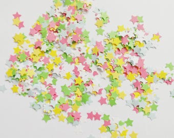 Colourful Stars Papercraft Embellishments Party Decorations Confetti Scrapbook Ephemera Card Making Journal Crafts