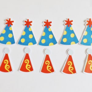 Adornos de papel para sombreros de fiesta, sombreros de payaso, álbumes de recortes, efímeras, fabricación de tarjetas, adornos, suministros para manualidades con tarjetas