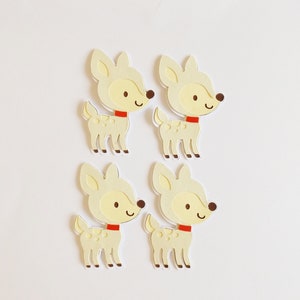 Rentiere Papiermodell Verzierungen Weihnachten Urlaub Scrapbooking Ephemera Kartenherstellung Toppers Karte Dekorationen Bastelbedarf